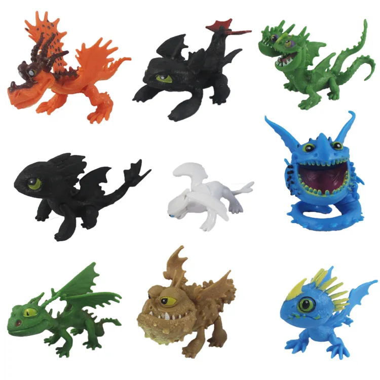 

8/9pcs/set anime figure How to Train Your Dragon 3 Action figures PVC model Doll Kids toys for children