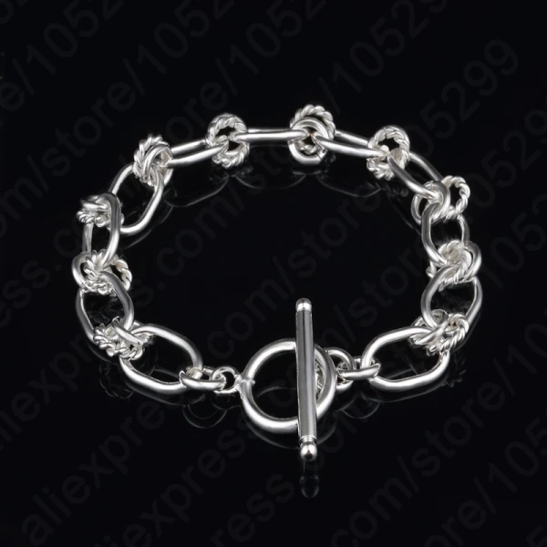 

Jemmin New Fashion Popular S90 Silver Color Bracelet & Bangle Charm Chain Bracelets Jewelry Wholesale For Women