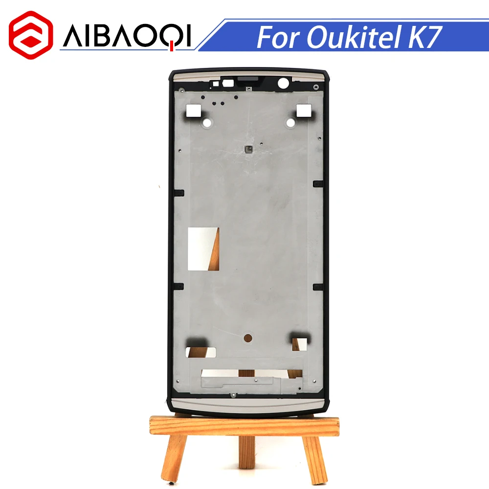 

AiBaoQi New Original Front Frame For 6.0 inch Oukitel K7 Front Housing Cover Case Assembly Replacement+3M adhesive