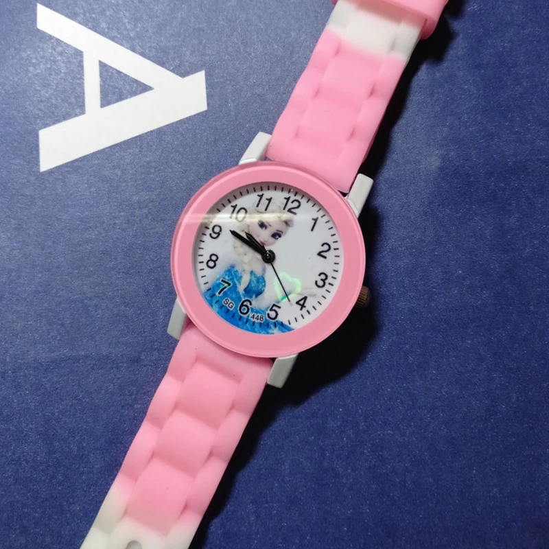 

Reloj Frozen Elsa Watch Kids Watch Princess Cartoon Children Watch Girl's Student Quartz Clock Kids Watches Girl Montre Enfant