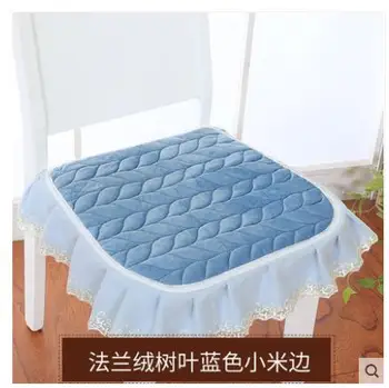 

Dining chair cushion four seasons slip simple European style dining chair cover pastoral fabric dining table and chair cushion