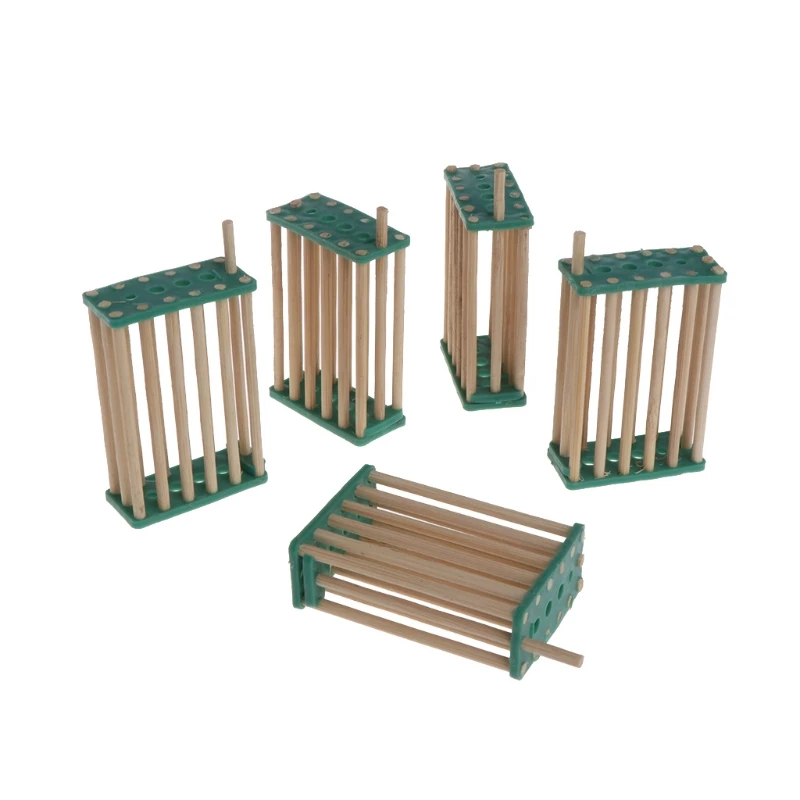 

5Pcs Bee Queen King Cage Beekeeping Kit Bamboo Multifunction Prisoner Hive Tools