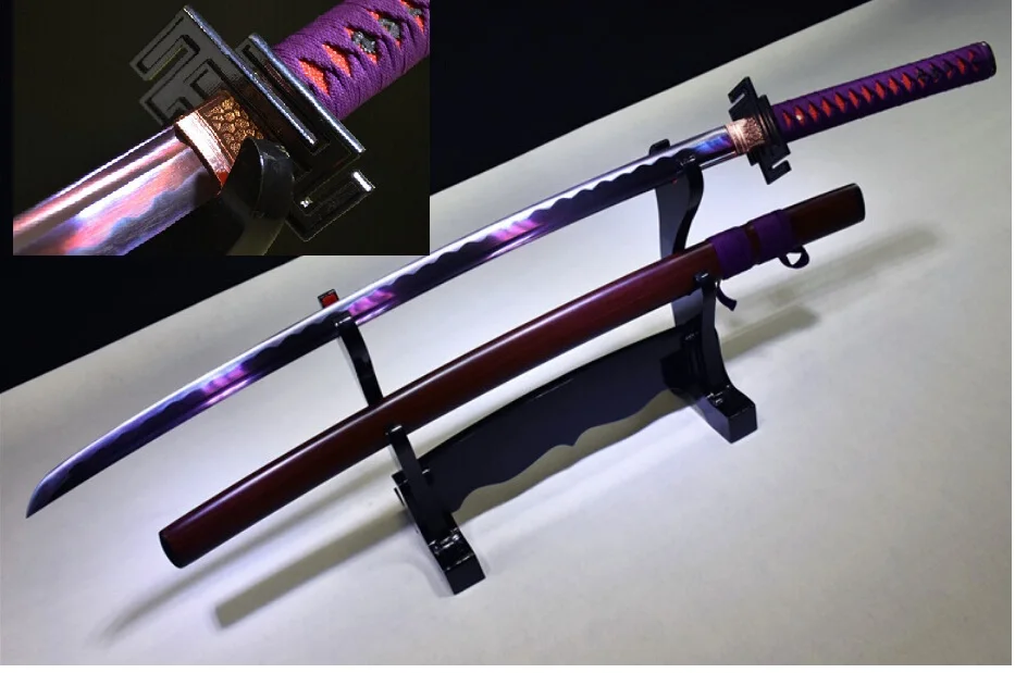 Details about   High Quality Japanese Sword Sharp Gold High Manganese Steel Blade Samurai Katana 