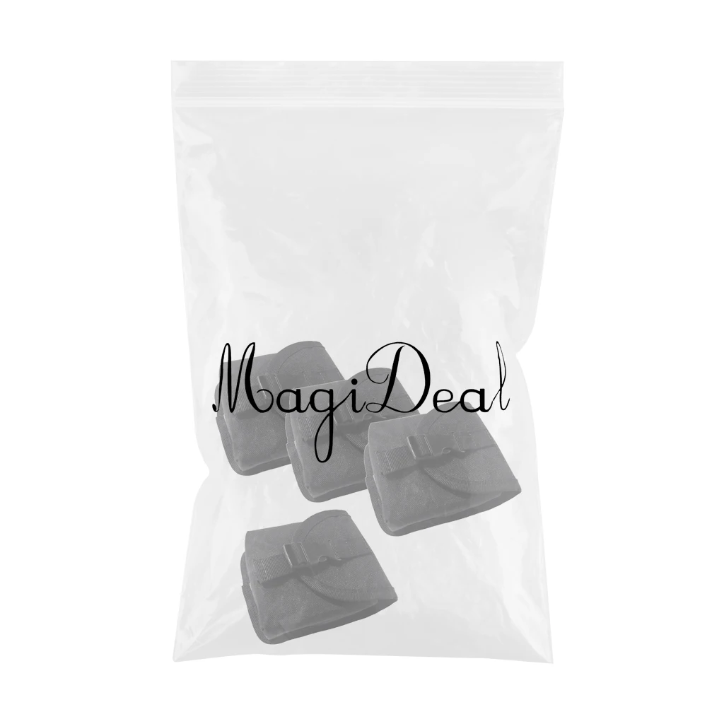 MagiDeal 4pcs Replacement Scuba Dive Weight Belt Pocket Pouch with Quick Release Buckle 5.5' x 4.7' Diving Weight Belt Pocket