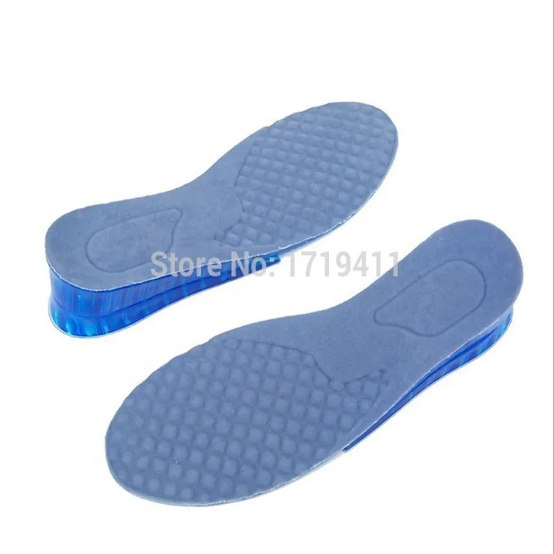 1 Pair Comfy Unisex Women Men Comfortable Silicone Gel Lift Height Increase Shoe Insoles Heel Inser