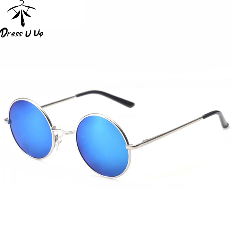 DRESSUUP Classic Polarized Round Sunglasses Men Sunglass Mens Coating
