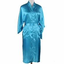 Новые пикантные Lakeblue плюс Размеры XXXL район халат Для женщин кимоно длинный халат сексуальное женское белье Классический Ночная рубашка пижамы с поясом