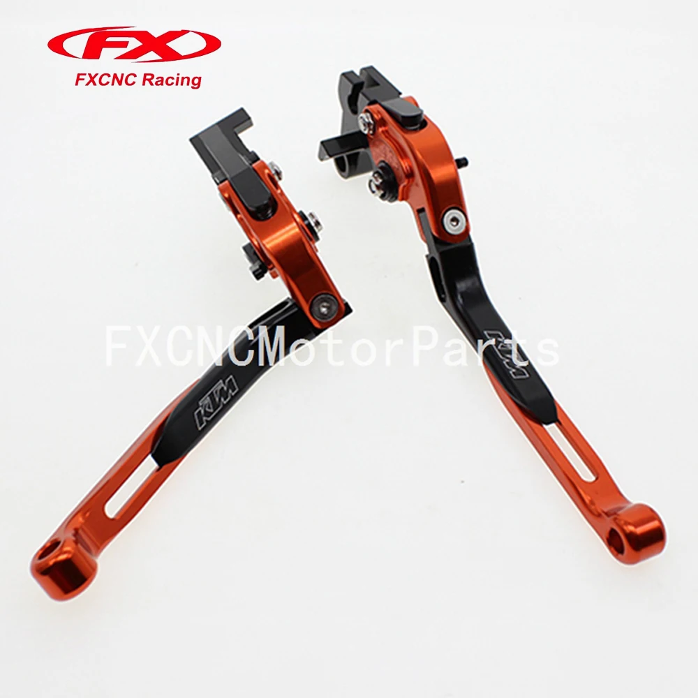 

FX CNC Motorcycle Folding Extendable Brake Clutch Lever For KTM Duke 390 RC390 200 Duke RC200 RC125 125 Duke With Package & Logo