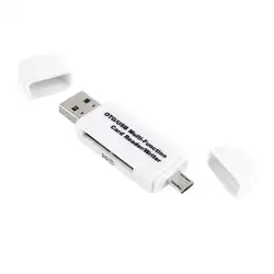 USB OTG Мультифункциональный Кардридер писатель sd-карта Micro SD, TF, USB Кардридер писатель для компьютера Android смартфон