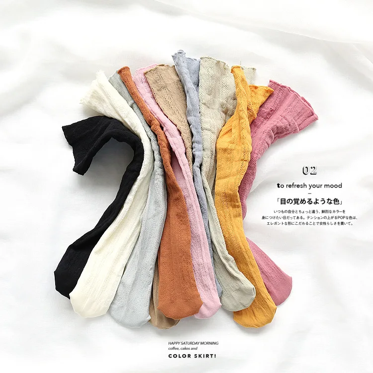 

Socks Hemp pattern elastic 2019 Spring Summer Elegant Hollow Socks High Quality Thin Women Pile Heap Socks Sweet Sexy Floral