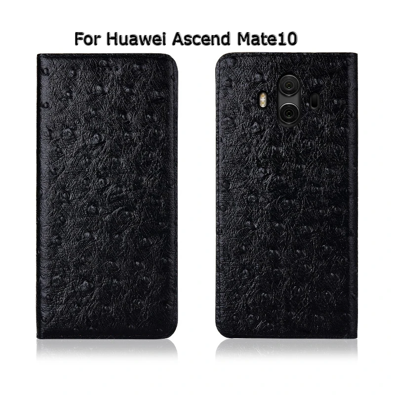 Страус Текстура чехол для huawei Ascend Коврики 7 8 9 10 Pro Чехол Флип подставка, гнездо для карточек из натуральной кожи чехол для телефона