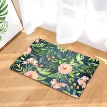 CAMMITEVER розовый цветочный Противоскользящий ковер для спальни, домашний текстиль, коврики, ковер для гостиной, сада, стиль