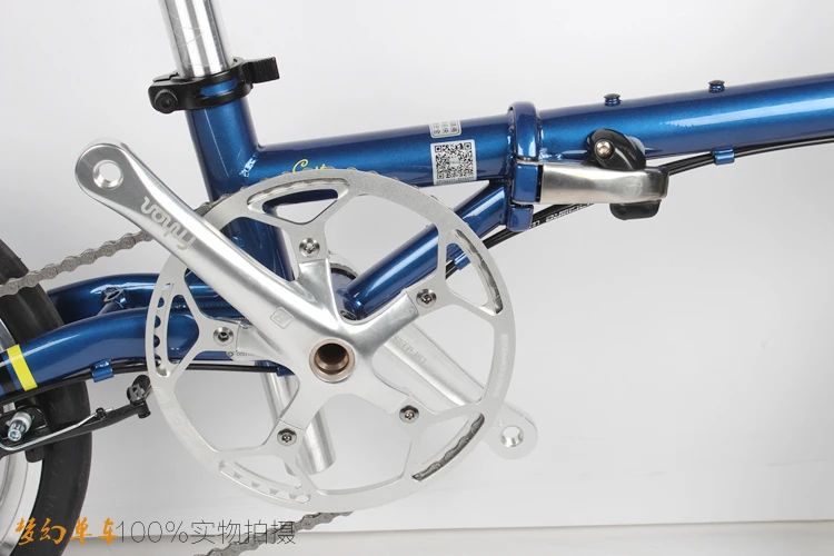 Flash Deal Ultra-light 9-speed chrome-molybdenum steel folding bike High quality Cost-effective bicycle Retro travel driving leisure BMX 3