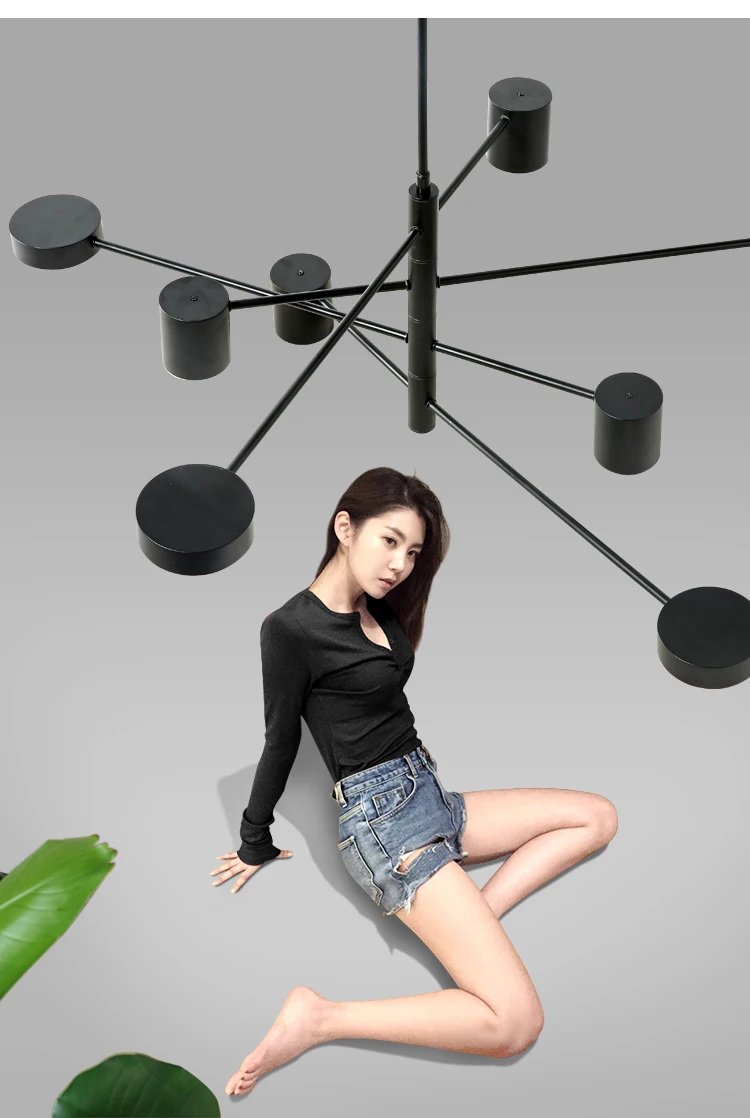 DAR Modern Ceiling Chandeliers Lustre LED Chandelier Lighting Fixtures 3