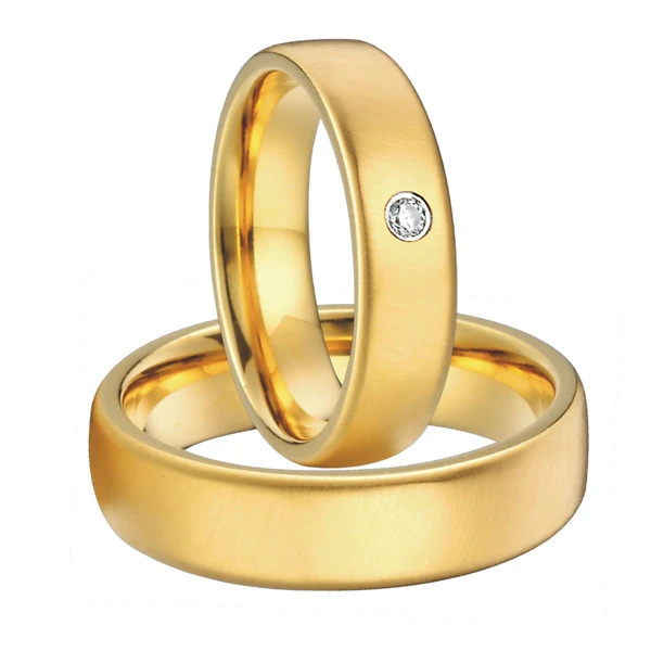 Custom Bridal Pair Gold Colour Alliances Anel Mens And Womens Titanium Steel Wedding Band Rings Sets For Couples Wedding Band Ring Set Ring Setwedding Band Aliexpress