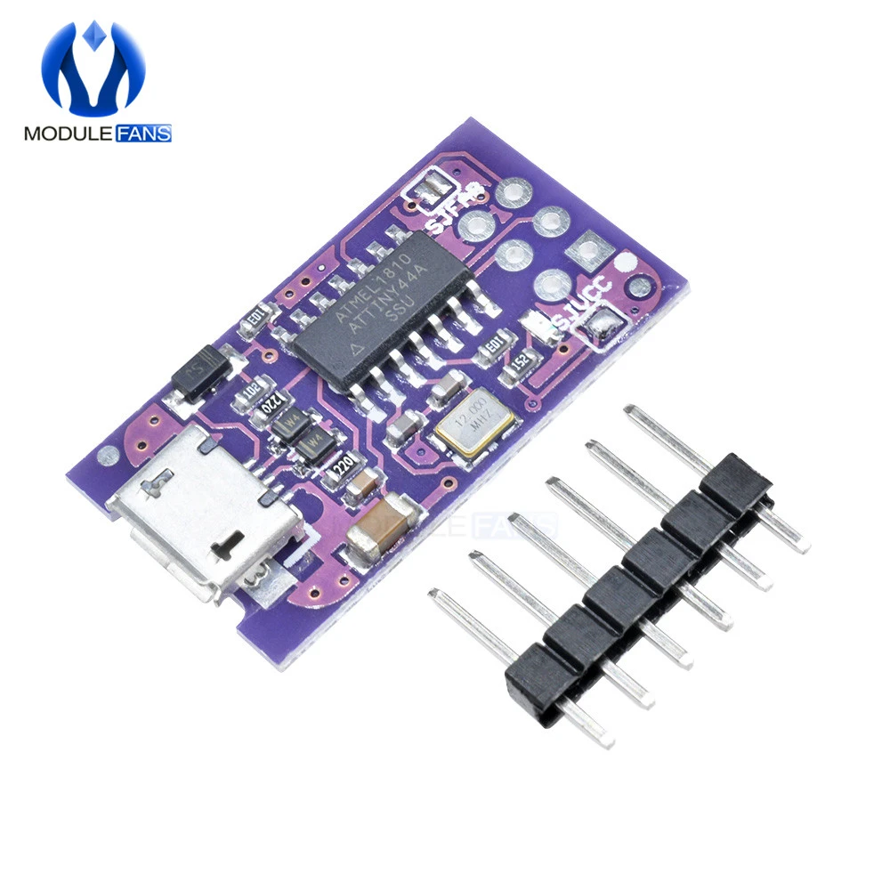Micro USB Tiny AVR ISP ATtiny44 ATTiny45 ATTiny85 USBTinyISP Programmer ...