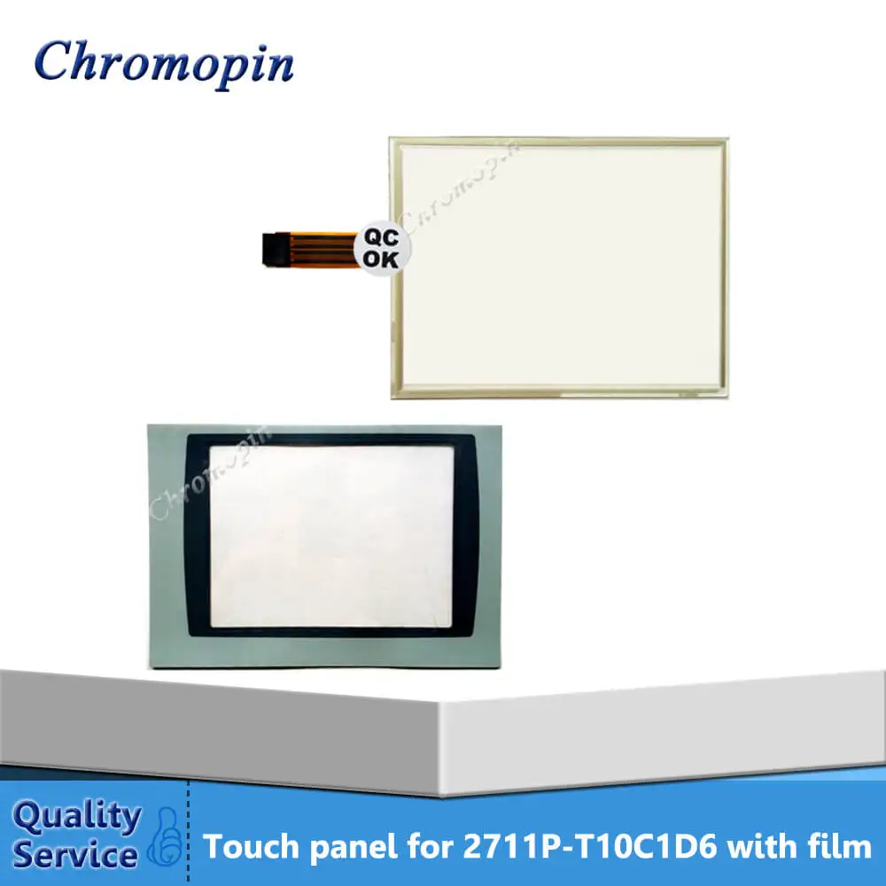 

Touch Screen for AB PanelView Plus 1000 2711P-T10C1D6 2711P-T10C1D2 with Overlay film