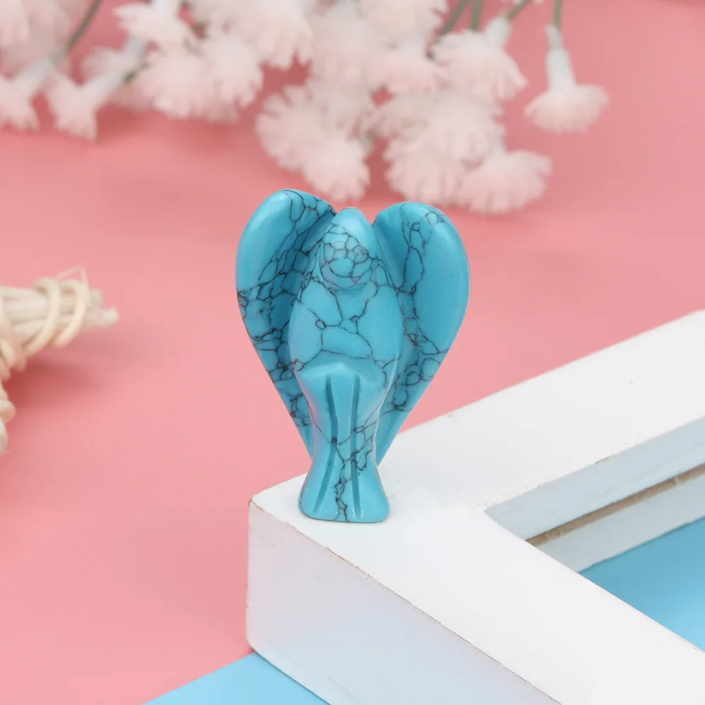 Фэн-шуй Кварц Хрустальный цветок Лотос для поделок стекло пресс-папье украшения статуэтки дома Свадебная вечеринка Декор подарки сувенир# F - Цвет: Blue