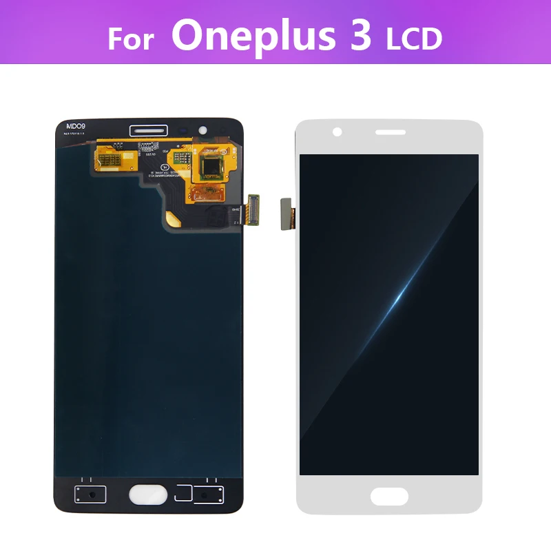 AMOLED дисплей для Oneplus 3 дисплей 3T ЖК-сенсорный экран с заменой рамки для Oneplus 3 3T дисплей A3000 A3003