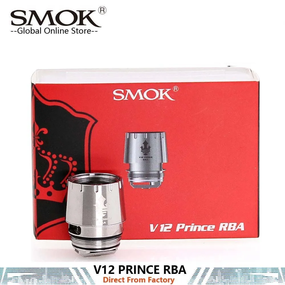 Оригинальный SMOK TFV12 Prince Coil V12 RBA Core для PRINCE Tank X PRIV MAG I G 2 комплекта электронических