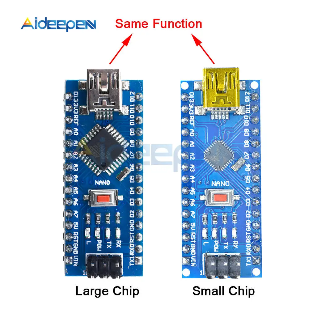 

MINI USB Nano V3.0 ATmega328P CH340 Controller Board for Arduino ATmega328P NANO 3.0 CH340 USB Driver + USB Cable