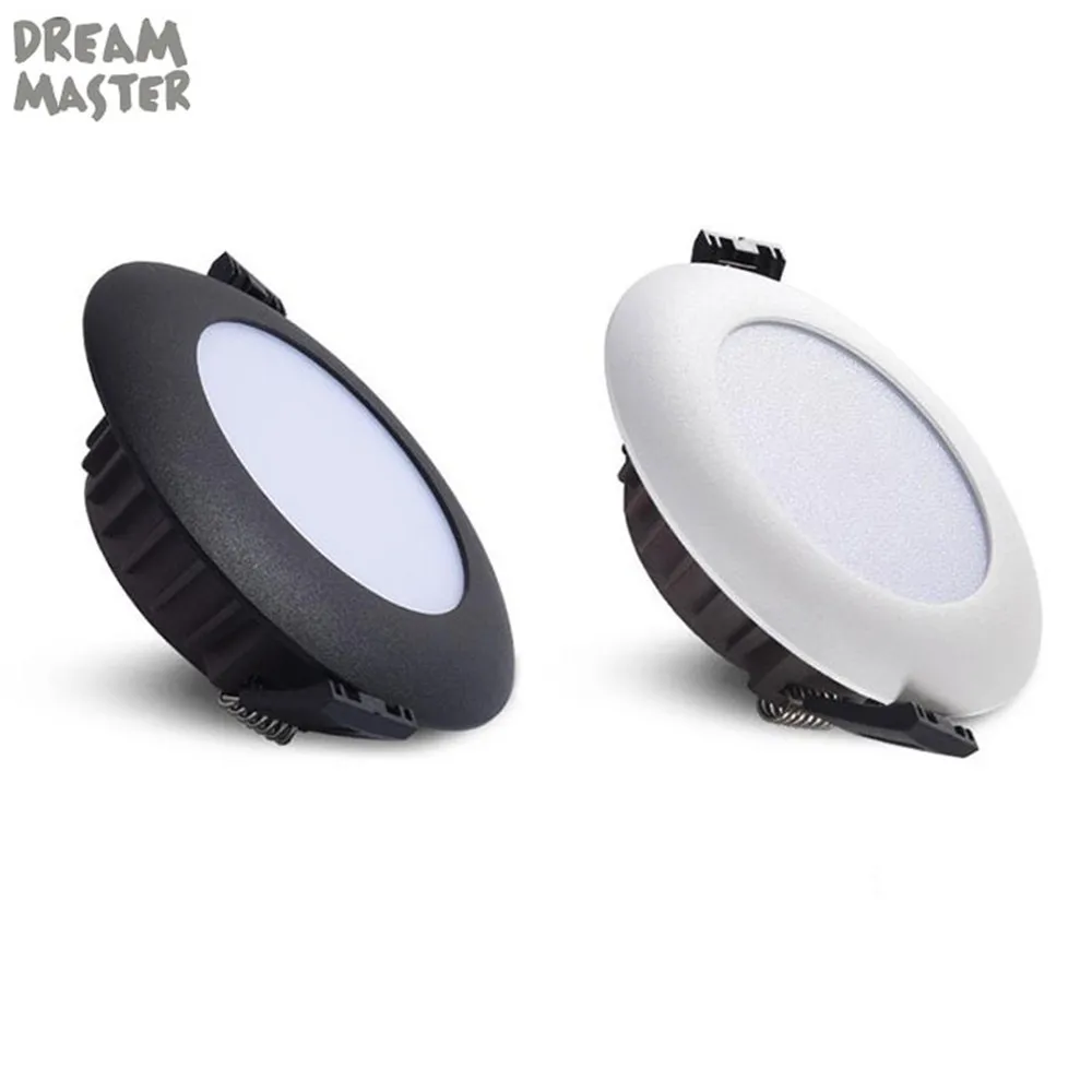 

LED Downlight 5W 7W Round Recessed Lamp black white 220V 230V 240V Led lamp for foryer Bedroom Kitchen Indoor LED Spot Lighting