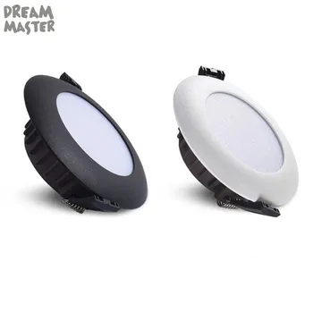 

LED Downlight 5W 7W Round Recessed Lamp black white 220V 230V 240V Led lamp for foryer Bedroom Kitchen Indoor LED Spot Lighting