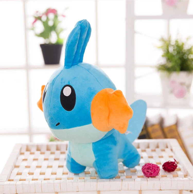 Около 20 см аниме Рисунок Mudkip Плюшевые игрушки Мягкая кукла подарок на день рождения B0668