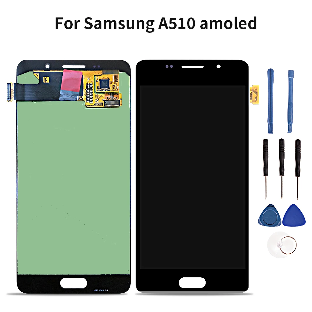 

Quality Lcd AMOLED For Samsung Galaxy A5 2016 LC A510 A510F A510M SM-A510F Touch Screen Display Digitizer For Samsung A5 2016