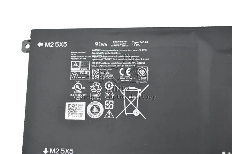 Оригинальный аккумулятор JIGU 11 1 В 91Wh 245RR 701WJ 7D1WJ для Dell высокоточный M3800 XPS 15 9530|battery