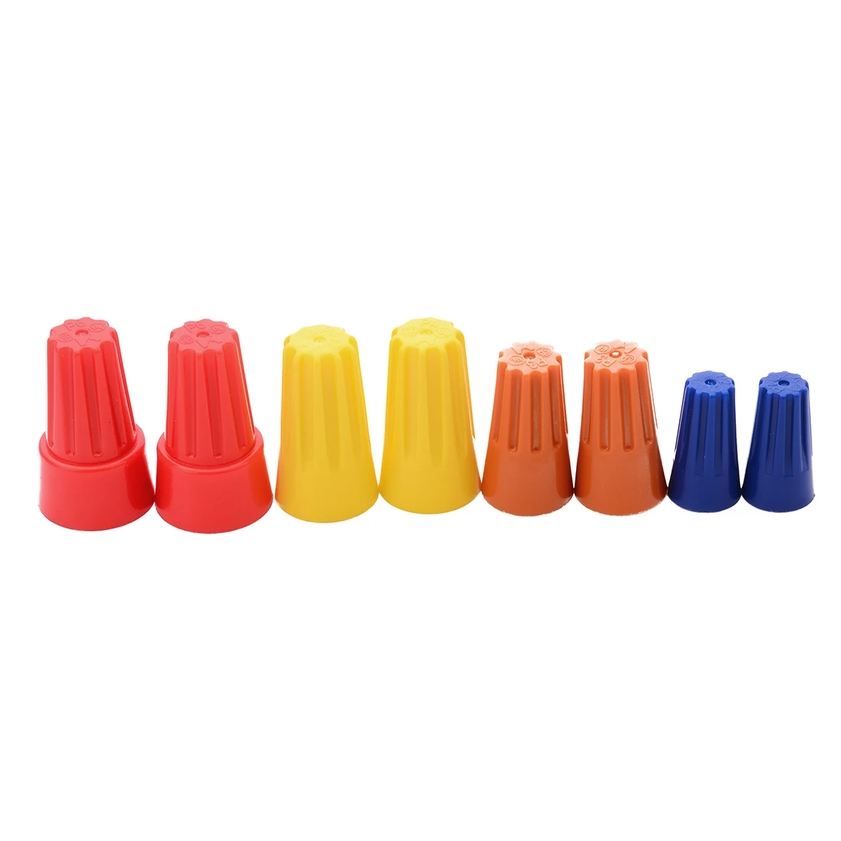 70Pcs/set Electrical Insulation Wire Twist Connectors Terminals Cap Nut Spring Insert Assortment Rotating Kit 4 Colors Mayitr