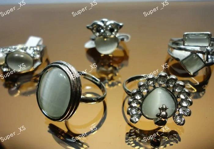 Кольцо Ювелирное кольцо с натуральными камнями кошачий глаз 100 шт.|jewelry hongkong|jewelry