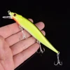 1 pièces Isca 11.5 cm 13.7g leurre de pêche méné appât dur avec trois hameçons de pêche attirail de pêche Wobbler 3D yeux manivelle appât ► Photo 3/6