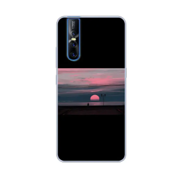 Phone Case For Vivo V15 Pro Case Silicone Soft TPU Cute Cat Printed Back Cover For Vivo V15 Pro V15Pro V 15 Pro Case Capa Fundas