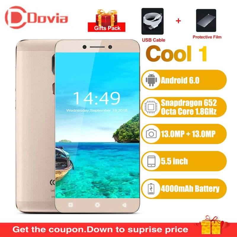 Coolpad Cool1 Dual (C103) 4 г смартфон глобальная версия Android 6 0 5 &quotSnapdragon 652 Octa Core 1 8 ГГц ГБ + 32