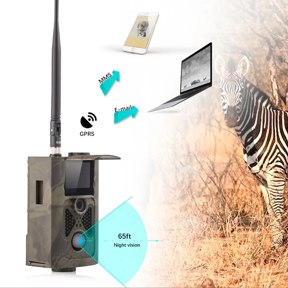 

Night Vision Hunting Camera Wild Trap 120 Degrees Hc 550M Wild Hunter Game Trail Trap Pir Sensor Gsm Mms Infrared Wildlife Trap