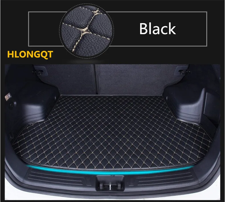 

HLONGQT Auto Cargo Liner Trunk Mats For Audi A7 S7 RS7 2011-2016 Boot Mat High Quality Embroidery Leather Free shipping