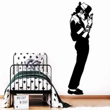 Прямая, семейные наклейки на стену с Майклом Джексоном, художественный Декор для дома, для детской комнаты, украшения для дома, вечерние обои