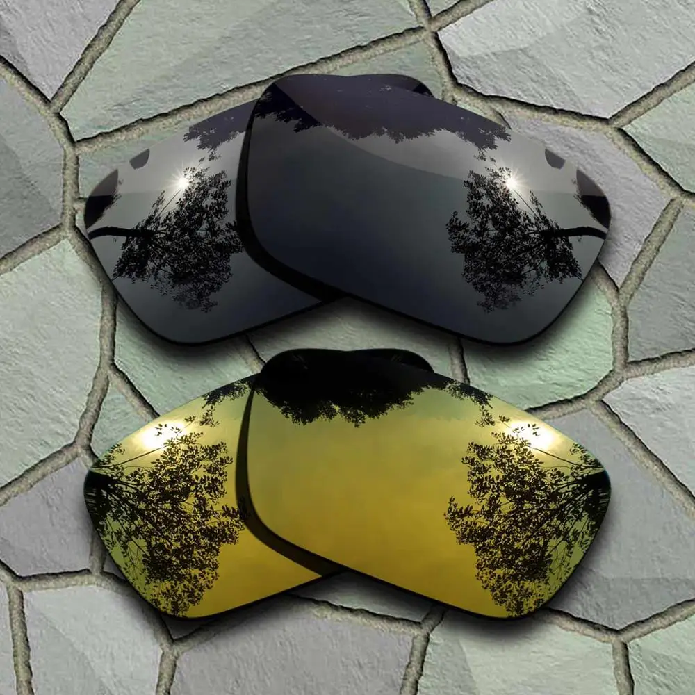 Солнцезащитные очки поляризованные Сменные линзы для Oakley жюри-сорта - Цвет линз: Black-Yellow Golden