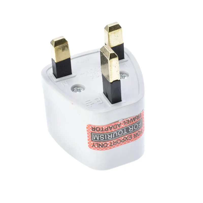 Multifunction conversion plug EU US AUS European type F to UK type G 3 pins 13A charge power plug adapter