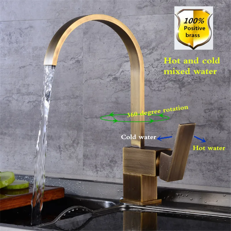 JAMUWY Kitchen Deck Faucet Sink Hot And Cold Faucet From The Faucet