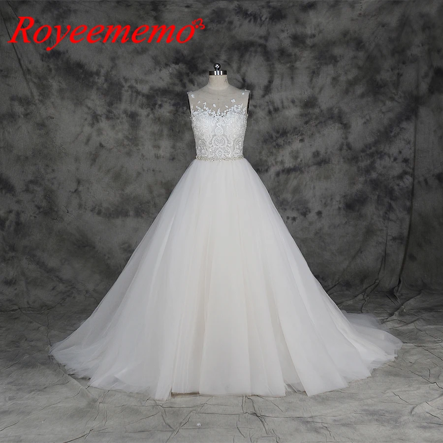 

Vestido de Noiva special lace design wedding dress pink satin lining wedding gown wholesale price bridal dress factory directly