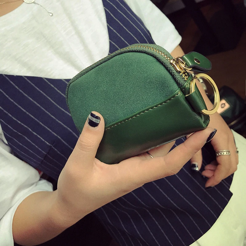 

BLEVOLO Vintage Female Wallet Short Wallets For Women Soft Zipper Coin Purses Retro Card Coin Pocket Lady Leather Key Bags
