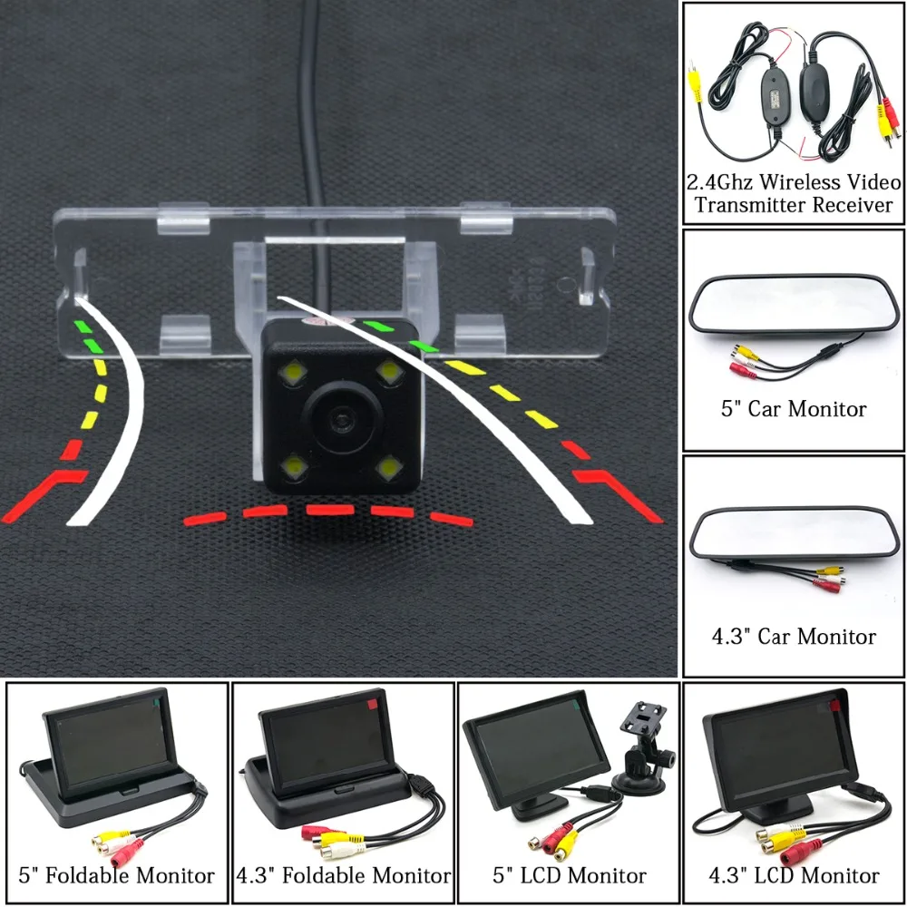 Dynamic Trajectory Tracks Car Rear View Camera Parking Wireless