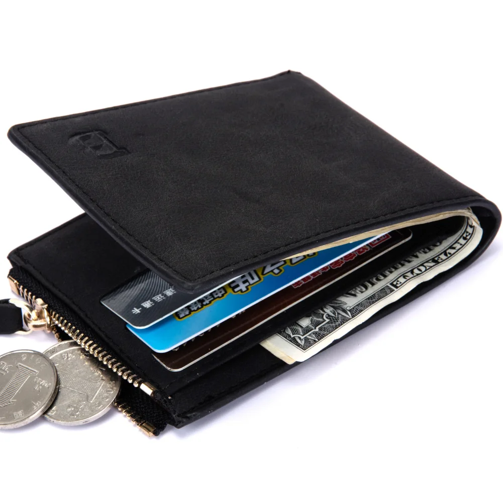 Мужской Rfid кошелек клатч id card Dollar сумка ретро монета короткие нейлоновые сумки