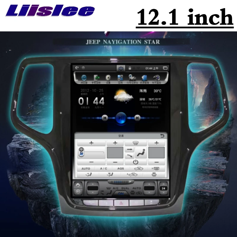 Top For Jeep Grand Cherokee WK2 2011~2018 NAVI 2G RAM LiisLee Car Multimedia GPS WIFI Audio Radio Navigation MAP Large Screen 4