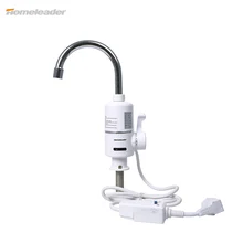 Vertical Instant Tankless Electric Hot Water Heater Faucet Kitchen Instant Heating Tap Water Heater with EU Plug