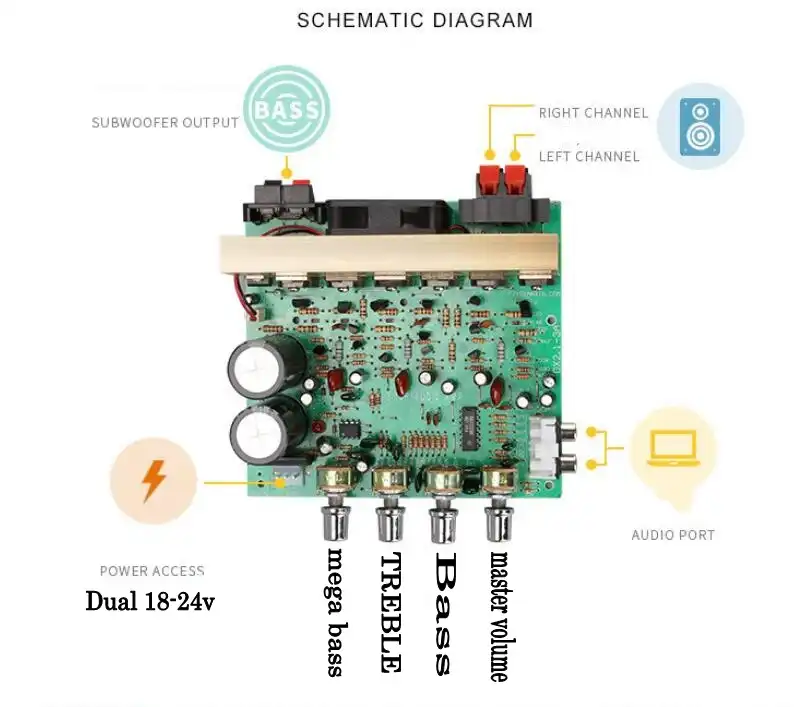 power bass amplified subwoofer