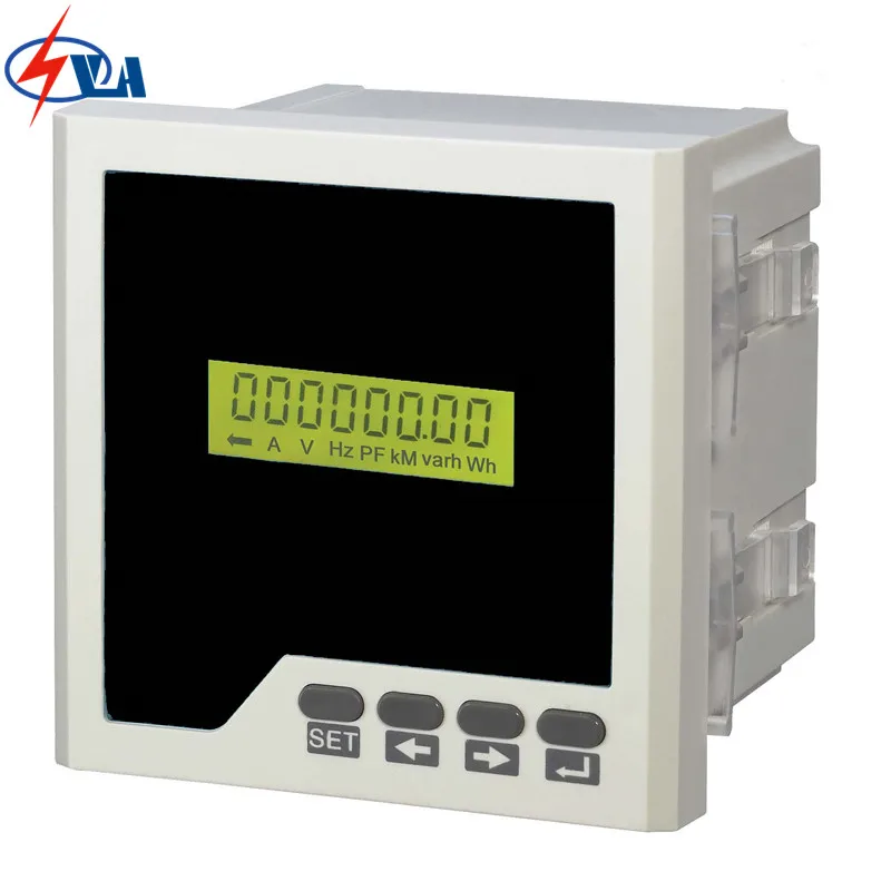 

D3Y panel size 96*96 lcd single-phase digital multifunction meter for distribution box AC220V