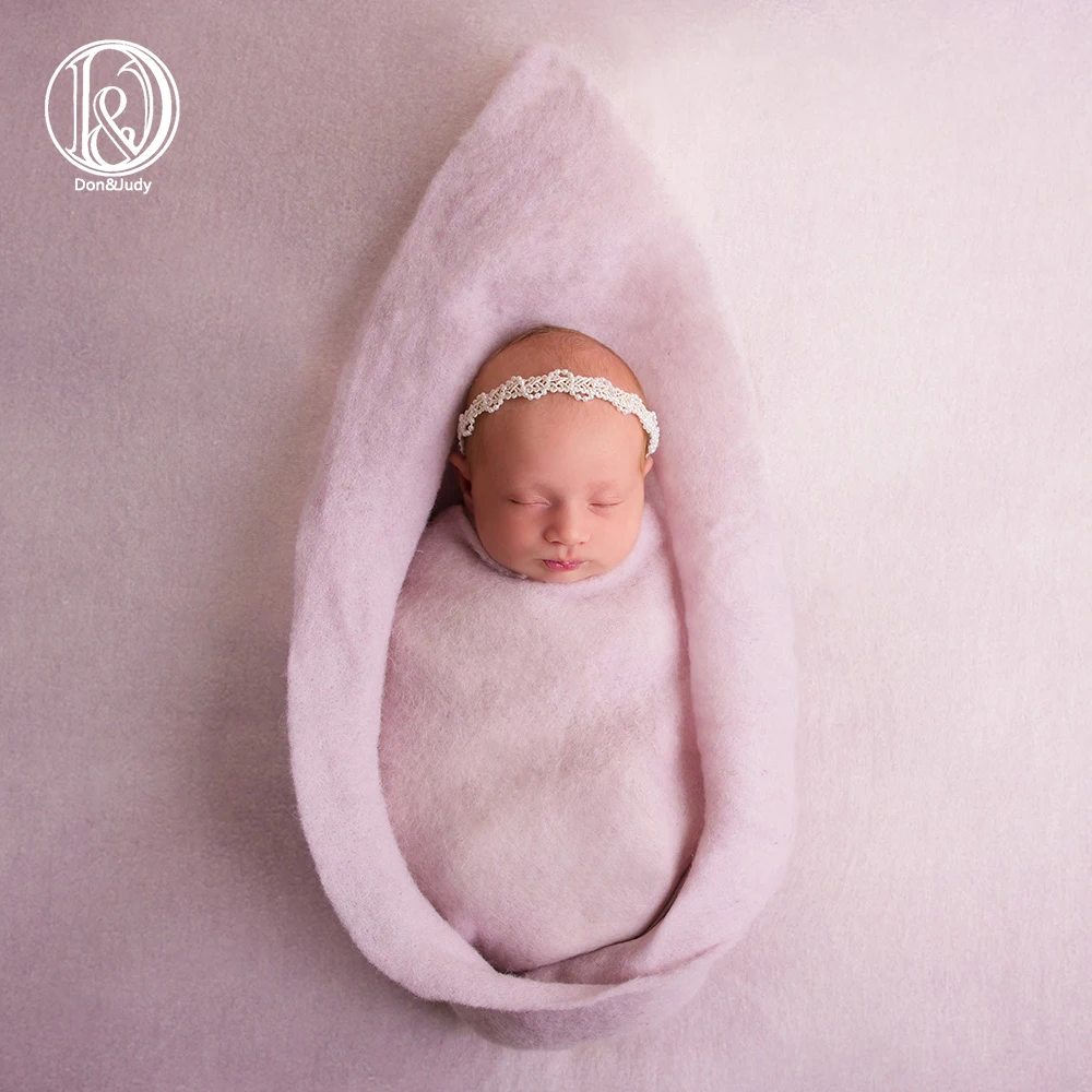 Реквизит для фотосъемки новорожденных Don & Judy 100% шерсть цветочные обертки одеяло